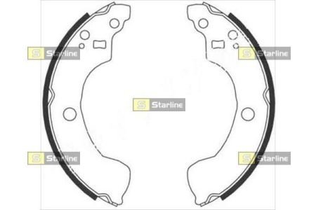 BC 08870 STARLINE Тормозные колодки барабанные