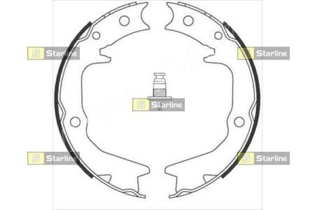 BC 08920 STARLINE Тормозные колодки барабанные