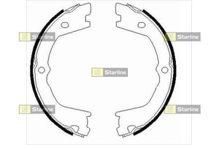 BC 09080 STARLINE Тормозные колодки барабанные