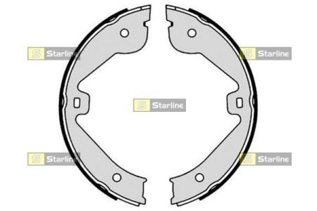 BC 09150 STARLINE Тормозные колодки барабанные