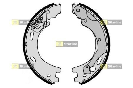 BC 09570 STARLINE Гальмівні колодки барабанні