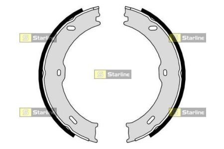 BC 09710 STARLINE Тормозные колодки барабанные