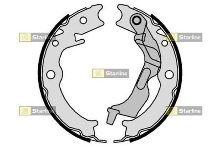 BC 09780 STARLINE Тормозные колодки барабанные