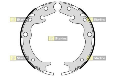 BC 09790 STARLINE Тормозные колодки барабанные