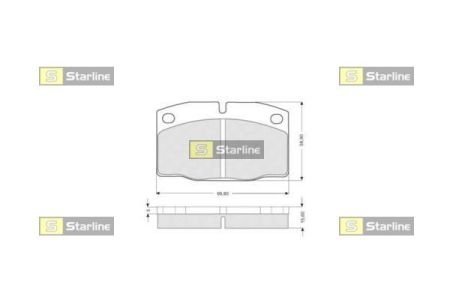 BD S021 STARLINE тормозные колодки дисковые