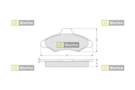 BD S022 STARLINE тормозные колодки дисковые