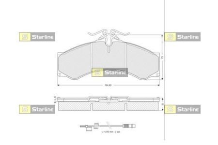 BD S061 STARLINE тормозные колодки дисковые