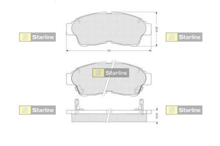 BD S094 STARLINE тормозные колодки дисковые