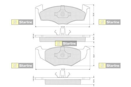 BD S118 STARLINE Гальмівні колодки дискові