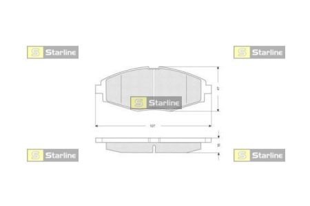 BD S134 STARLINE тормозные колодки дисковые