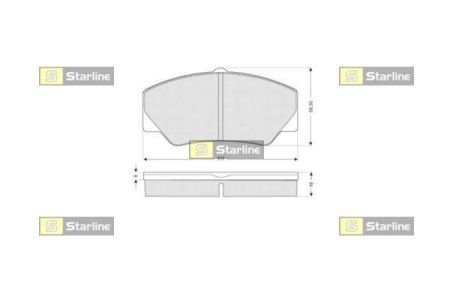 BD S154 STARLINE Гальмівні колодки дискові