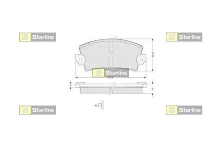 BD S175 STARLINE тормозные колодки дисковые