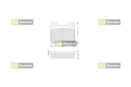 BD S190 STARLINE тормозные колодки дисковые