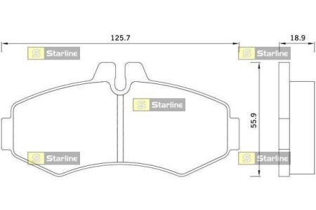 BD S241 STARLINE тормозные колодки дисковые