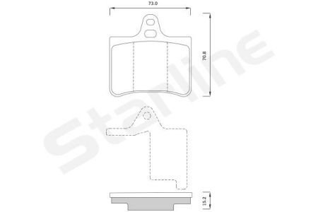 BD S358 STARLINE тормозные колодки дисковые