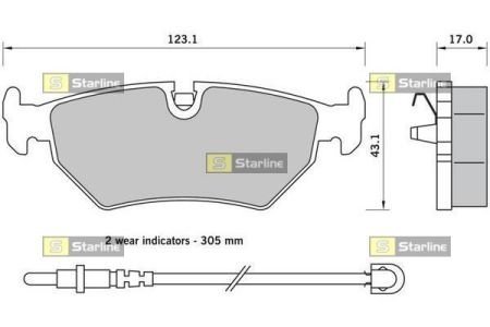 тормозные колодки дисковые BD S396
