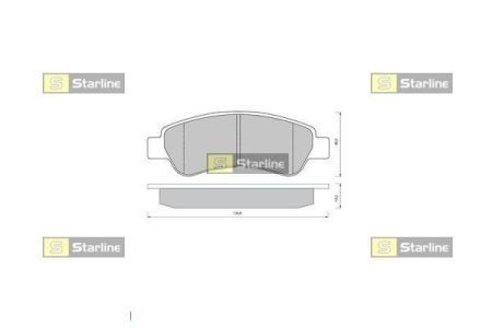 BD S405 STARLINE Гальмівні колодки дискові