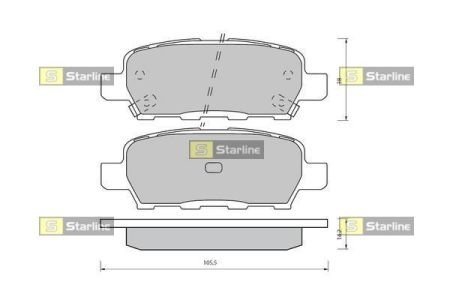 BD S418 STARLINE Гальмівні колодки дискові