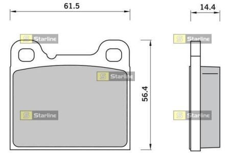 BD S420 STARLINE Гальмівні колодки дискові