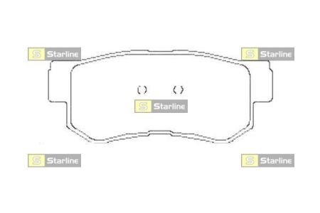 BD S441 STARLINE Гальмівні колодки дискові