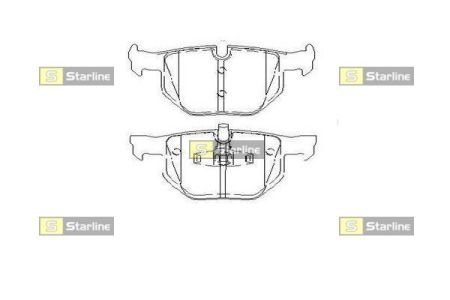 BD S452 STARLINE тормозные колодки дисковые