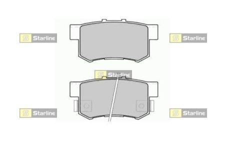 BD S519 STARLINE тормозные колодки дисковые