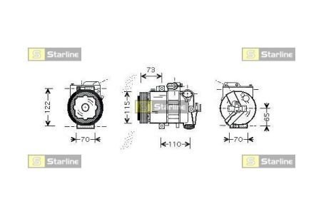 DK STK0425 STARLINE Компрессоры кондиционеров