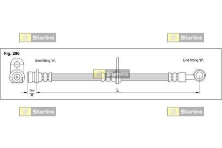 HA AB.1253 STARLINE Тормозной шланг