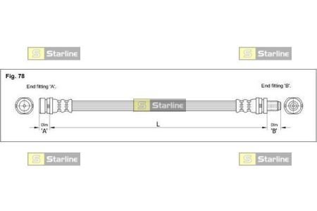 HA AC.1290 STARLINE Тормозной шланг