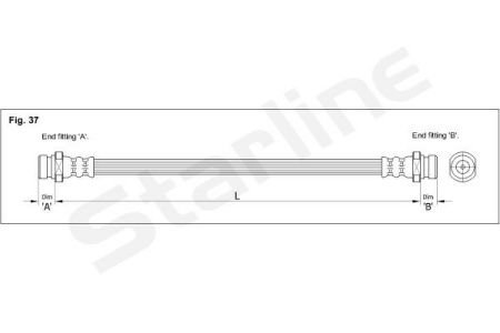 HA AM.1202 STARLINE Тормозной шланг