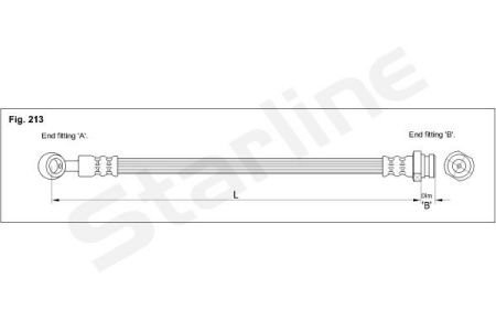 HA AM.1223 STARLINE Гальмівний шланг