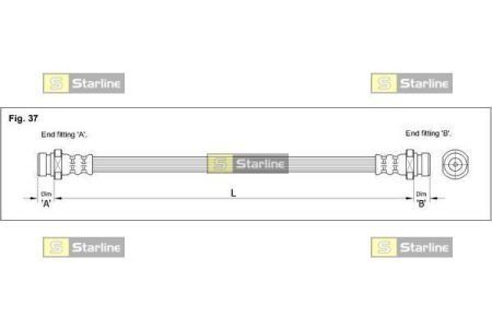 HA BD.1251 STARLINE Тормозной шланг