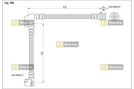 HA BH.1266 STARLINE Гальмівний шланг