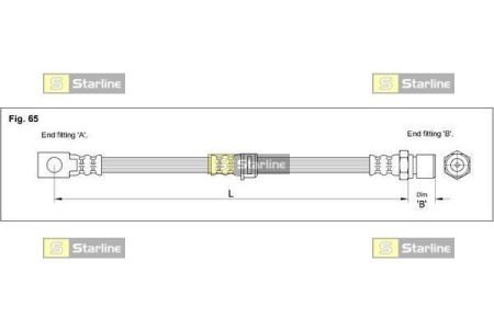 HA CC.1228 STARLINE Гальмівний шланг