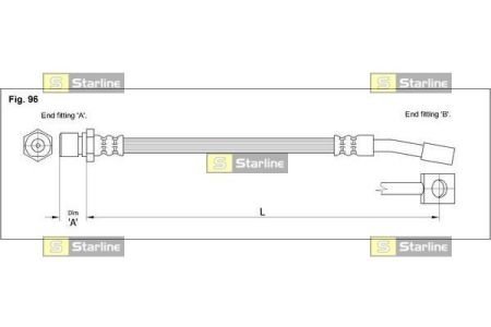 HA CC.1233 STARLINE Гальмівний шланг