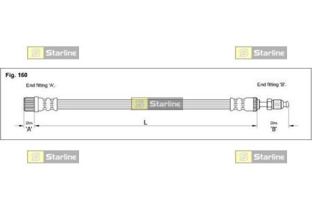 HA CE.1216 STARLINE Тормозной шланг