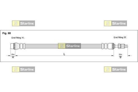 HA CE.1233 STARLINE Тормозной шланг