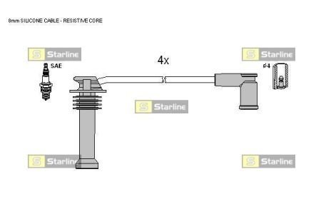 HA E.1220 STARLINE Тормозной шланг