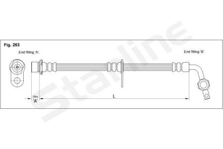 HA EB.1200.1 STARLINE Гальмівний шланг