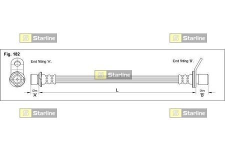 HA EB.1262 STARLINE Тормозной шланг