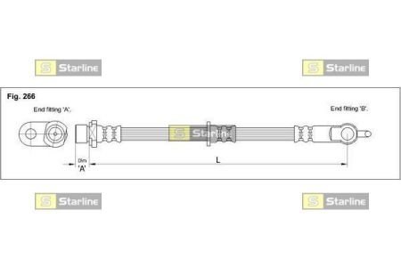 HA EB.1275 STARLINE Гальмівний шланг