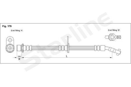 HA EB.1282 STARLINE Тормозной шланг