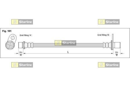 HA EB.1286 STARLINE Тормозной шланг