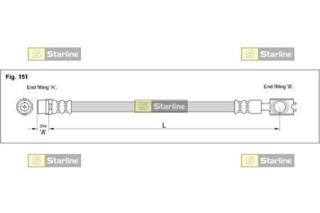 HA EE.1246 STARLINE Тормозной шланг