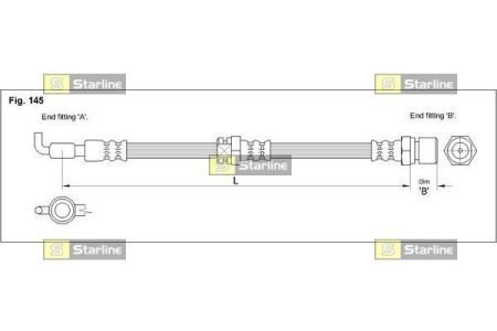 HA F.1201 STARLINE Тормозной шланг