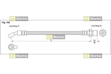 HA F.1204 STARLINE Тормозной шланг