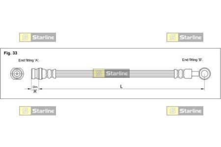 HA ST.1063 STARLINE Тормозной шланг