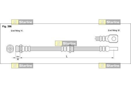 HA ST.1113 STARLINE Тормозной шланг