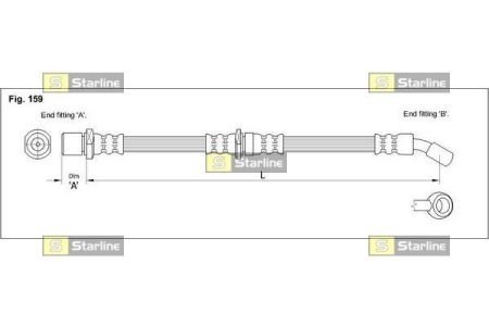 HA ST.1150 STARLINE Тормозной шланг