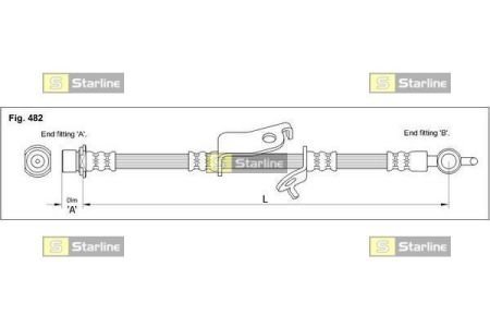 HA ST.1183 STARLINE Гальмівний шланг